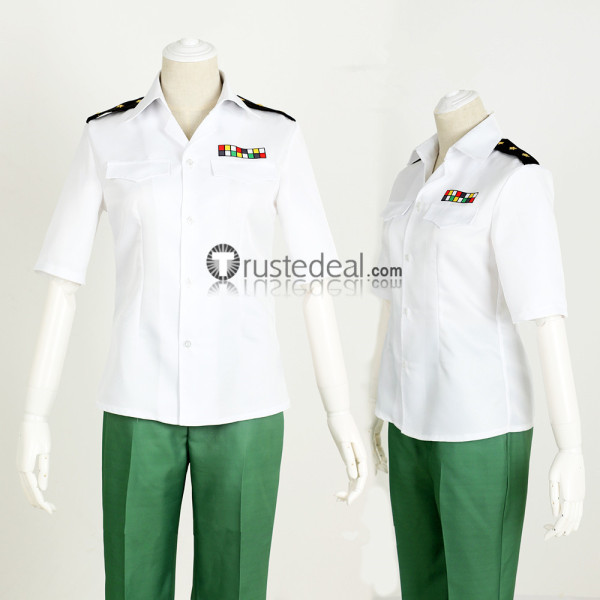 Hataraku Saibou Cells at Work Helper T Cell White Green Uniform Cosplay Costume