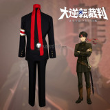 Dai Gyakuten Saiban Naruhodou Ryounosuke no Bouken Defense Attorney Kazuma Asougi University Uniform Black Cosplay Costume