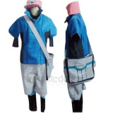 Pokemon Black and White 2 Nate Kyouhei Short Sleeves Cosplay Costume