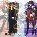 Genshin Impact Traveler Aether Sora Amber Diona Beidou Xingqiu Cosplay Shoes Boots