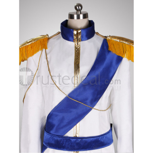 Vocaloid Kaito Cendrillon White Uniform Cosplay Costume