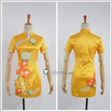 Love Live Rin Hoshizora Cheongsam Graceful Yellow Cosplay Costume