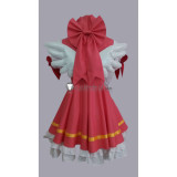 Cardcaptor Sakura Red White Battle Uniform Cosplay Costume