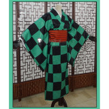 Kimetsu no Yaiba Demon Slayer District Arc Tanjiro kamado Zenitsu Agatsuma Inosuke Hashibira Female Version Kimono Cosplay Costumes