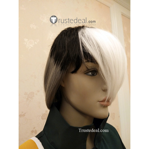 Voltron Legendary Defender Takashi Shiro Shirogane Black Gray White Cosplay Wig