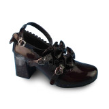 Sweet Pink Lolita Heels Shoes with Bows