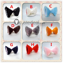 Ao no Exorcist Okumura Rin Neko Cat Cosplay Black White Red Blue Orange Ears Accessories