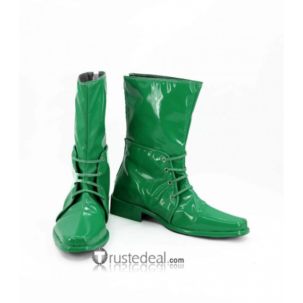 JOJO Anthonio Zeppeli Green Cosplay Shoes
