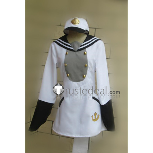 Wadanohara and the Great Blue Sea Memoka White Sailor Cosplay Costume