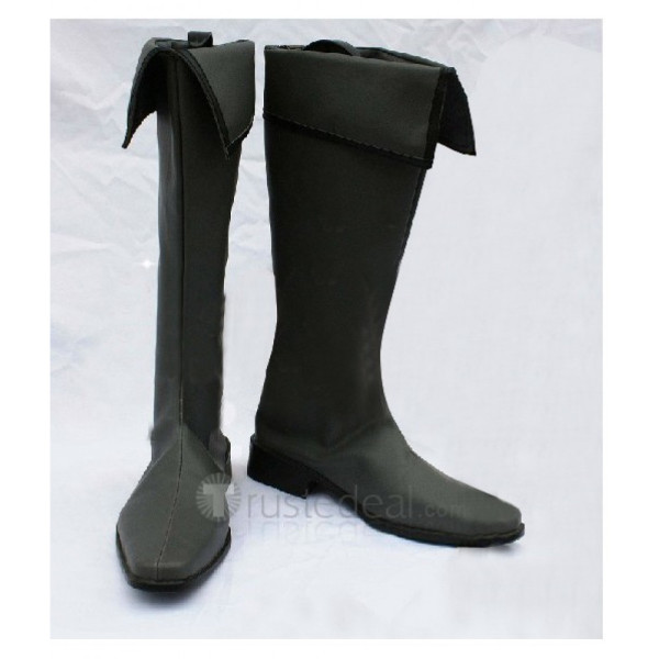 Inu x Boku SS Shoukiin Kagerou Black Cosplay Boots Shoes
