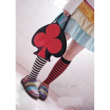 Black Heart Bag with Red Club