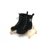 Top quality nuback and PU medium heel pumps boots(JY88)