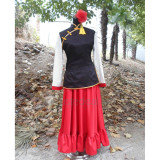 Hetalia Axis Powers Taiwan Black and Red Cosplay Dress