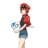 Hataraku Saibou Cells at Work Erythrocyte Red Blood Cell Cosplay Costume