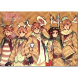 Hetalia Allied Forces China America United Kingdom France Russia Antler Key Holders Cosplay Costumes