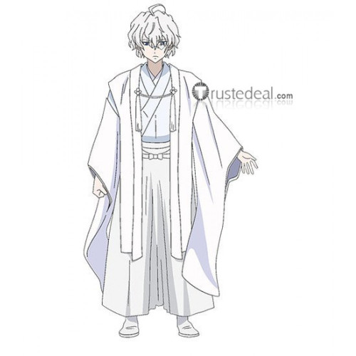 Kakuriyo no Yadomeshi Byakuya White Kimono Cosplay Costume