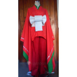 Mirai Nikki Kasugano Tsubaki Red Kimono Cosplay Costume