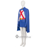 Young Justice Miss Martian Megan Morse Blue Cosplay Costume