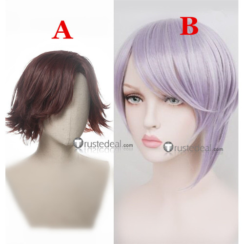 Double Decker Doug Kirill Brown Purple Cosplay Wig