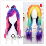 My Little Pony Friendship Is Magic Rainbow Dash Twilight Sparkle Orange Yellow Purple Blue Cosplay Wigs