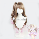 Vtuber Virtual YouTuber Hololive Hinata Cocomi Tokoyami Towa Purple Pink Ponytails Cosplay Wigs