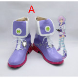 Hyperdimension Neptunia Planeptune Neptune Purple Cosplay Shoes Boots