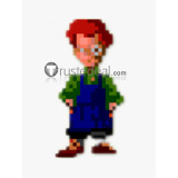 Monkey Island Wally B. Feed Cartographer Blue Green Cosplay Costume