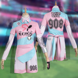 Pokemon Sword and Shield Bede Pink Cosplay Costume2