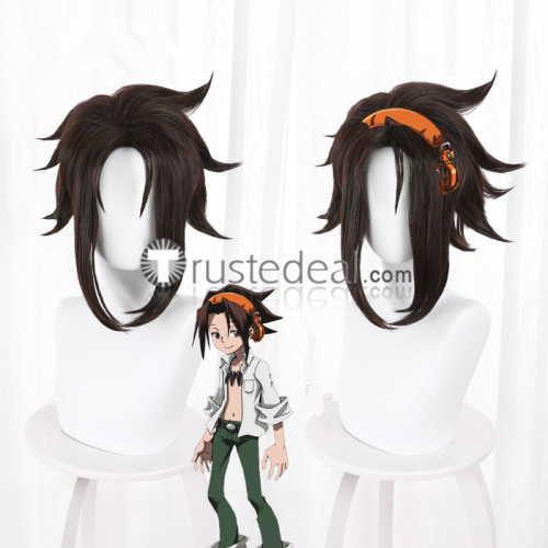 Shaman King Anna Kyoyama Yoh Asakura Brown Blonde Cosplay Wig