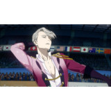 Yuri on Ice Viktor Victor Nikiforov Katsuki Yuuri Yurio Pink Purple Blue Yellow Cosplay Costumes