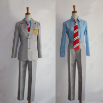 Your Lie in April Kousei Arima School Boy Uniform Cosplay Costume