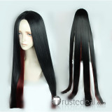 Land of the Lustrous Houseki no Kuni Bort Long Black Red Cosplay Wig 150cm