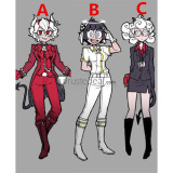 Helltaker Malina Lucifer Justice Zdrada Azazel Pandemonica Beelzebub Red Black White Cosplay Boots Shoes