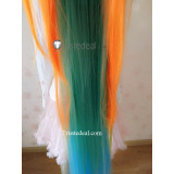 League of Legends LOL Cyber Pop Zoe Orange Blue Green Yellow Cosplay Wig 150cm