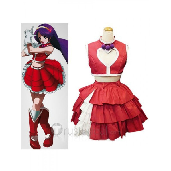 The King of Fighters Athena Asamiya Red And White Dress