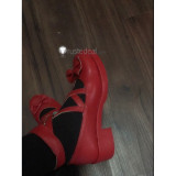 Miss Kobayashis Dragon Maid Kanna Kamui Red Pink Lolita Cosplay Shoes