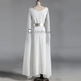 Star Wars Princess Leia Organa of Alderaan White Dress Cosplay Costume