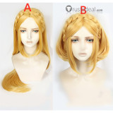 The Legend of Zelda Breath of The Wild Princess Zelda Blonde Braids Cosplay Wigs
