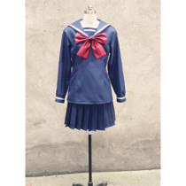 Zetsuen no Tempest Blast of Tempest Aika Fuwa Winter School Uniform Cosplay Costume