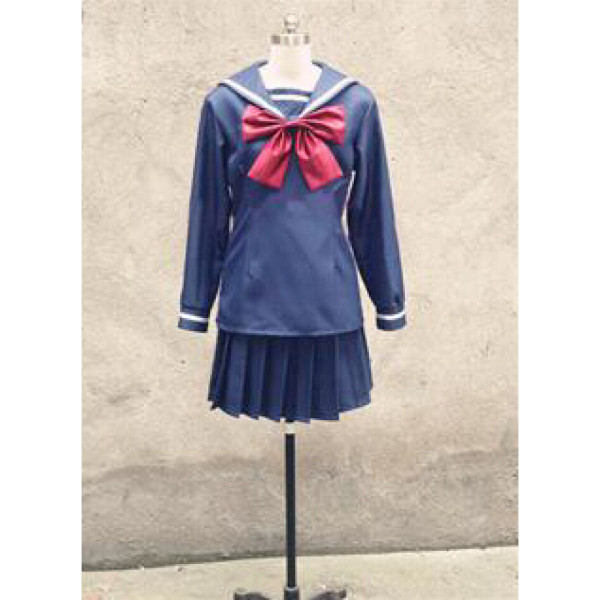 Zetsuen no Tempest Blast of Tempest Aika Fuwa Winter School Uniform Cosplay Costume
