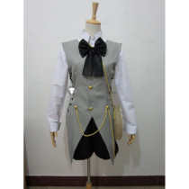 Vocaloid Len Alice in Musicland Gray Cosplay Costume