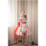 Touhou Project Reimu Hakurei Remilia Scarlet Lolita Red Pink Cosplay Costumes