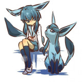 Pokemon Gijinka Glaceon Sailor Cosplay Costume 2
