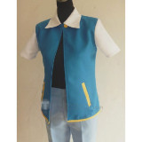 Pokemon I Choose You Indigo League Ash Ketchum Blue Cosplay Costume