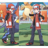 Pokemon Masters Red Cosplay Coat Costume 2019 Game