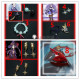 Genshin Impact Mona Qiqi Keqing Ningguang Tartaglia Earrings Mask Necklace Hat Goggles Cosplay Props Accessories