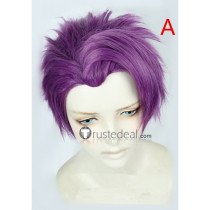 Fate Grand Order FGO Lancelot Knight of the Lake Purple Black Cosplay Wig