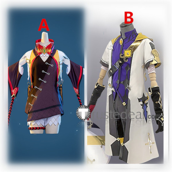 Genshin Impact Albedo Xinyan Cosplay Costumes