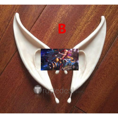 League of Legends New Skin Ambitious Elf Jinx Santa Christmas Cosplay Ears Accessories