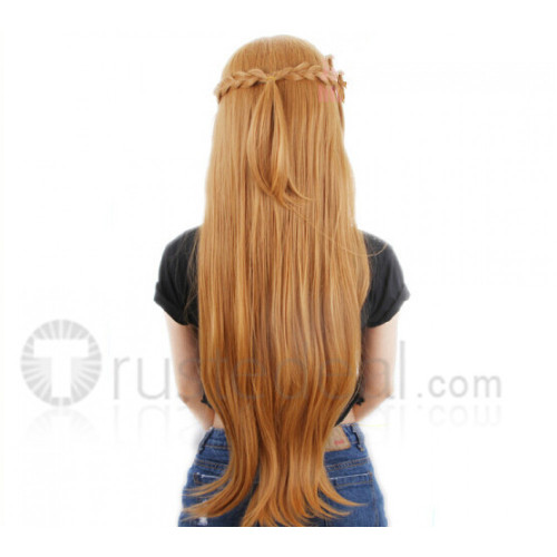 Sword Art Online Asuna Blonde Brown Cosplay Wig 1